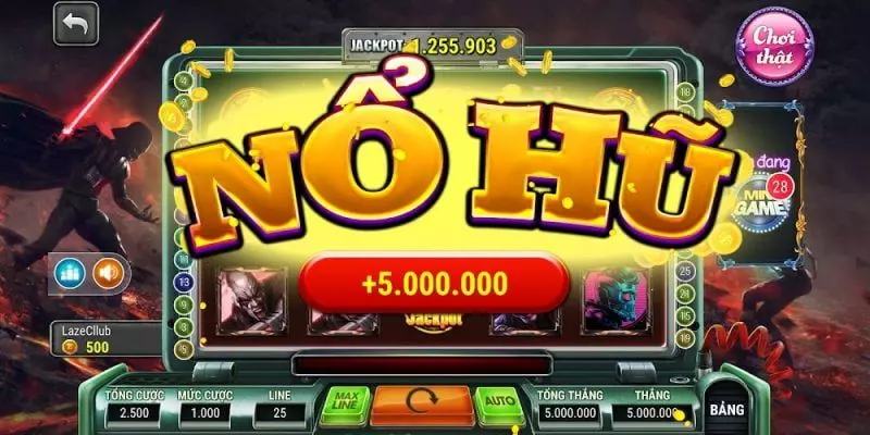 Game quay slot trực tuyến với luật chơi đơn giản